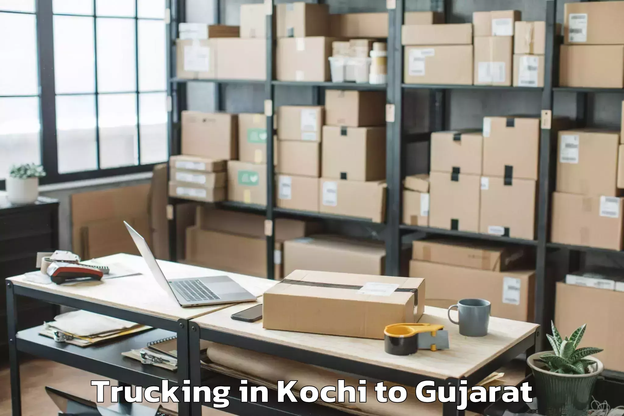 Easy Kochi to Dahod Trucking Booking